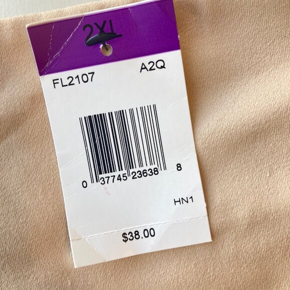 Maidenform High-Waist Boyshort Shapewear 2XL Latte Lift FL2107 NWT - Picture 2 of 6